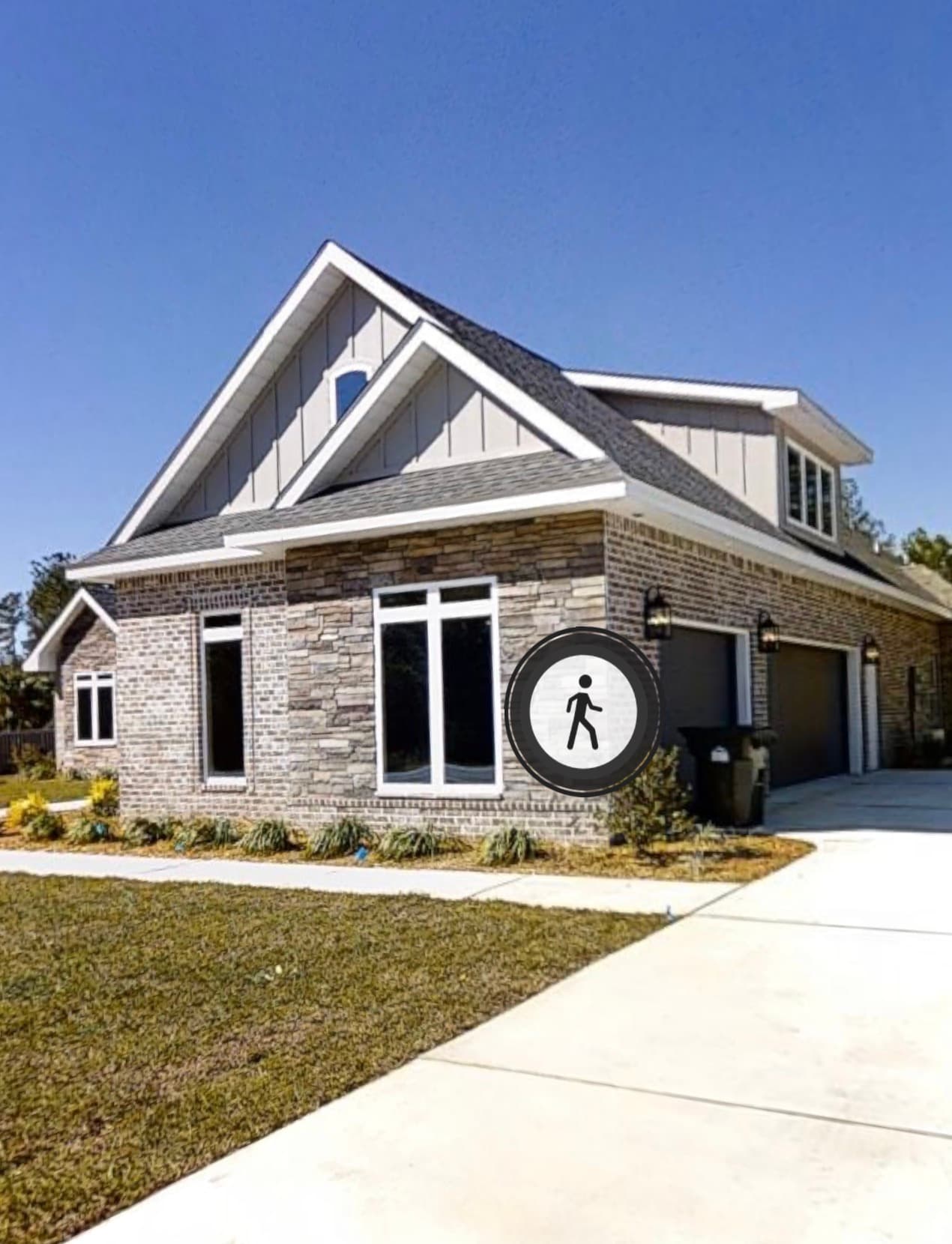 Custom living and dining interior