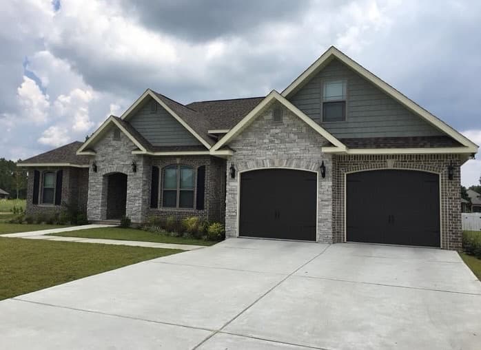 Custom home exterior perspective